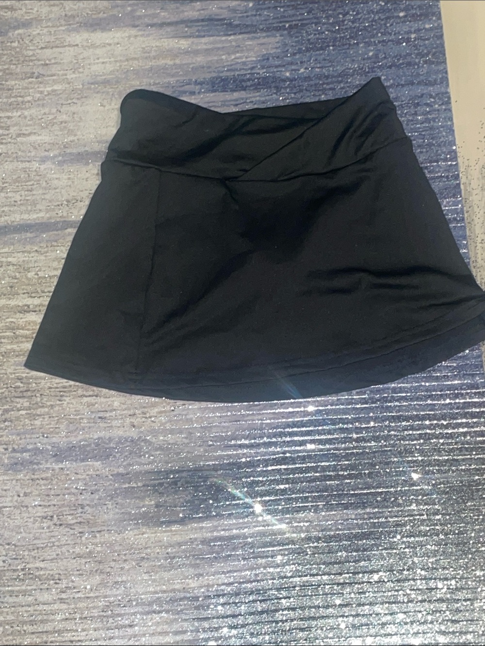 WOMENS XXS PREPPY ATTIRE MINI GOLF FAIRY BLACK FABRIC SKORT!